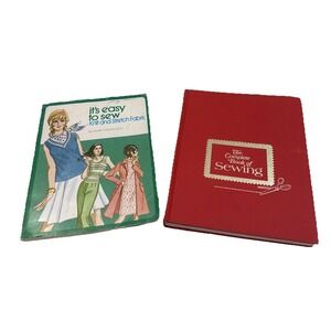 VTG It's Easy To Sew Knit And Stretch Fabric 1977 & Complete Book Of Sewing 1972